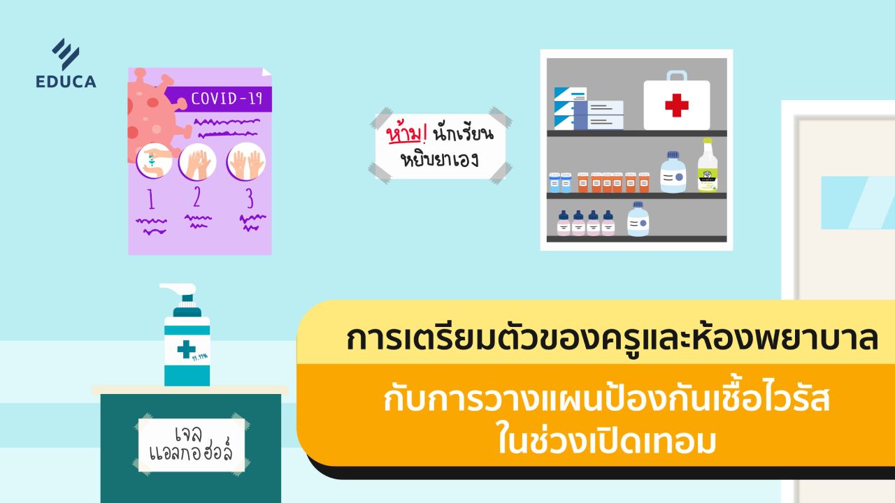 การเตรียมตัวของครู และห้องพยาบาลกับการวางแผนป้องกันเชื้อไวรัสในช่วงเปิดเทอม